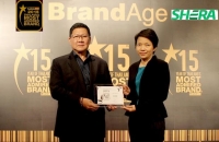 Shera nhận Giải thưởng Thương hiệu được yêu thích nhất Thái Lan 2015